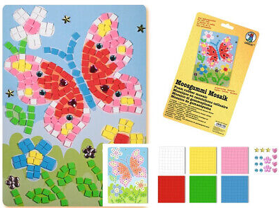 Mosrubber mozaïek - Vlinder